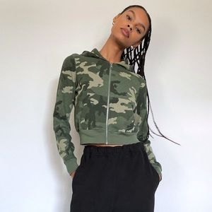 TNA thermal zip hoodie - camo